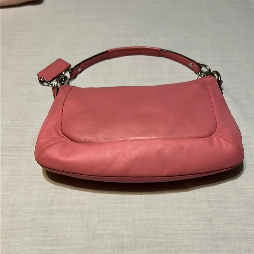 Coach Pink Leather Kristin Shoulder Women's Bag - Picture 5 of 10